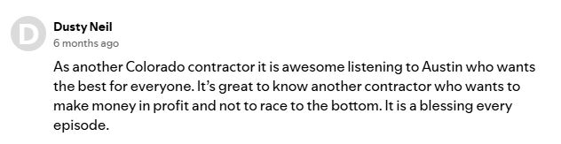 Operator comment