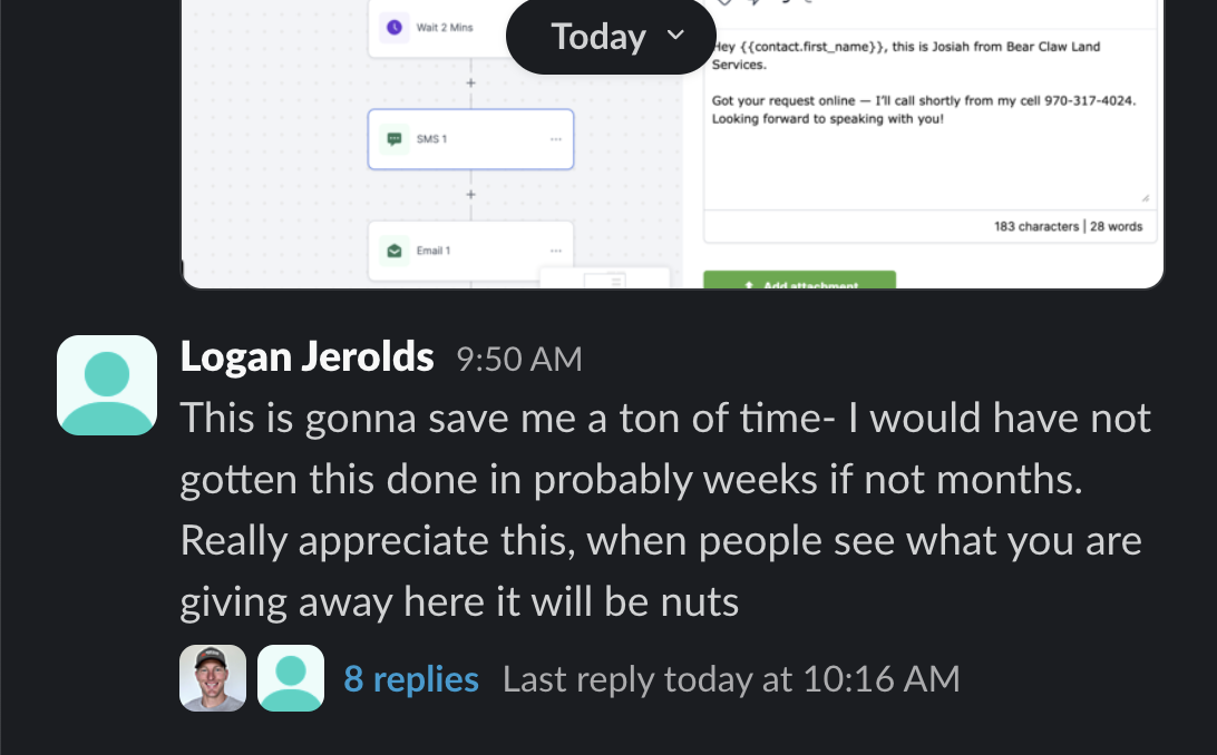 Logan Jerolds – when people see what you are giving away it will be nuts